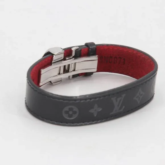 Louis Vuitton Monogram Flower Motif Wish Leather Cuff Bracelet LV-1118P-0009 - Picture 6 of 9